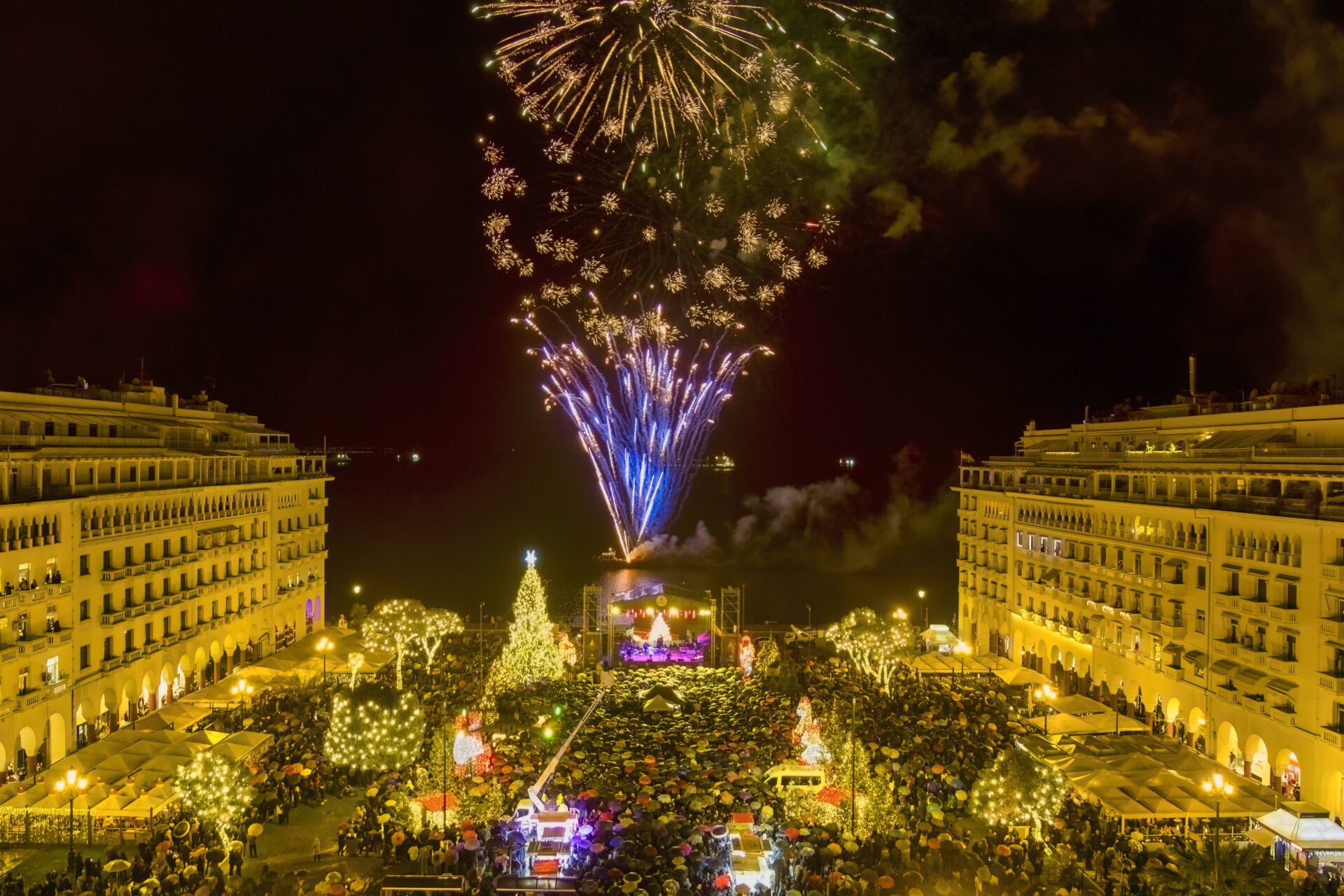 Christmas tree lighting in Thessaloniki 2024